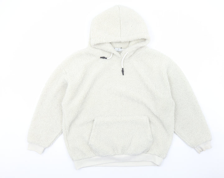 Primark Womens Ivory Polyester Pullover Hoodie Size S Pullover