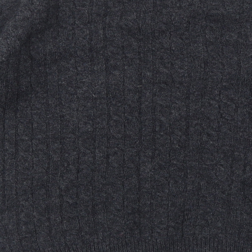 Jack Wills Womens Grey Round Neck Wool Pullover Jumper Size 12