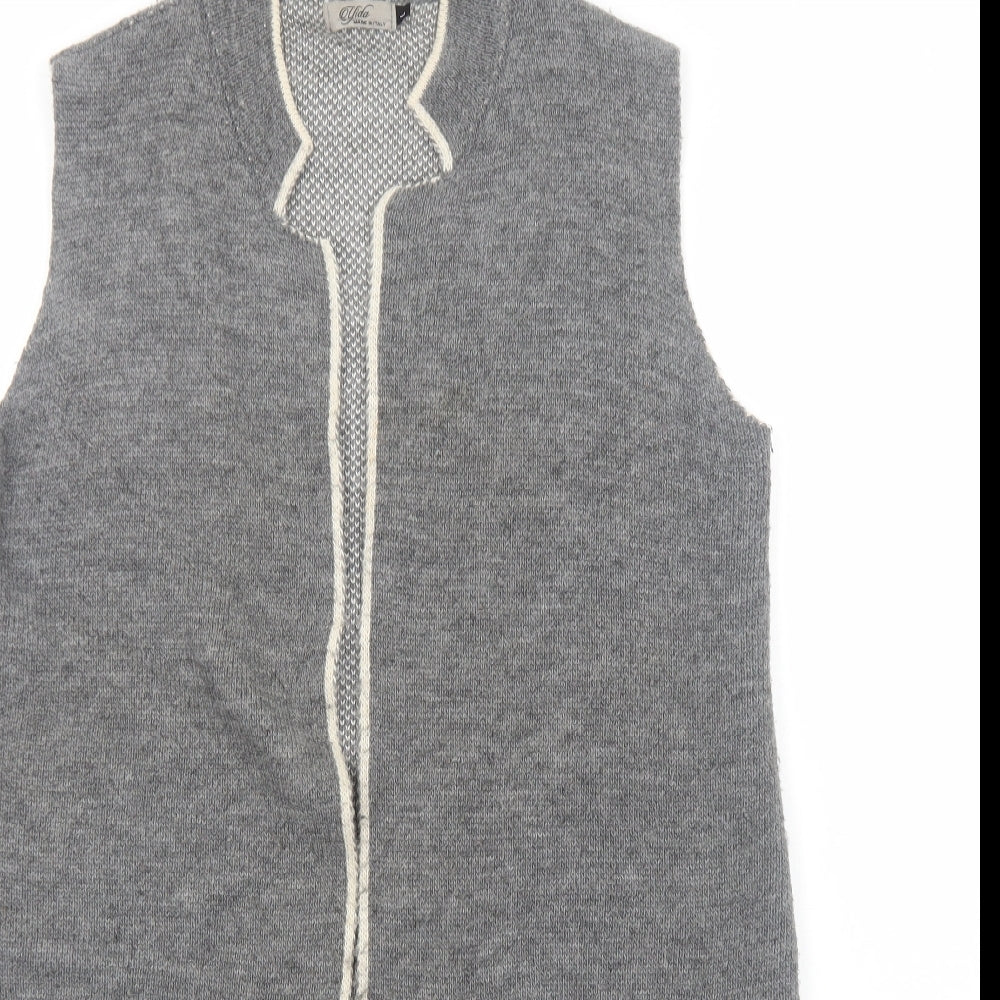 Yida Womens Grey Gilet Coat Size L