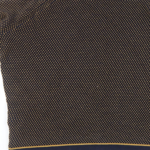 Ted Baker Mens Blue Round Neck Cotton Pullover Jumper Size S Long Sleeve