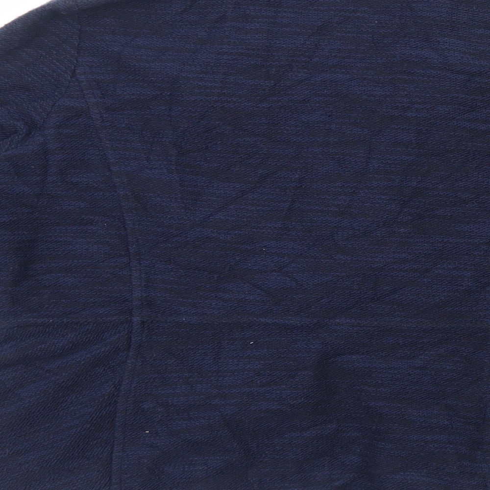 Marks and Spencer Womens Blue Geometric Overcoat Blazer Size 14