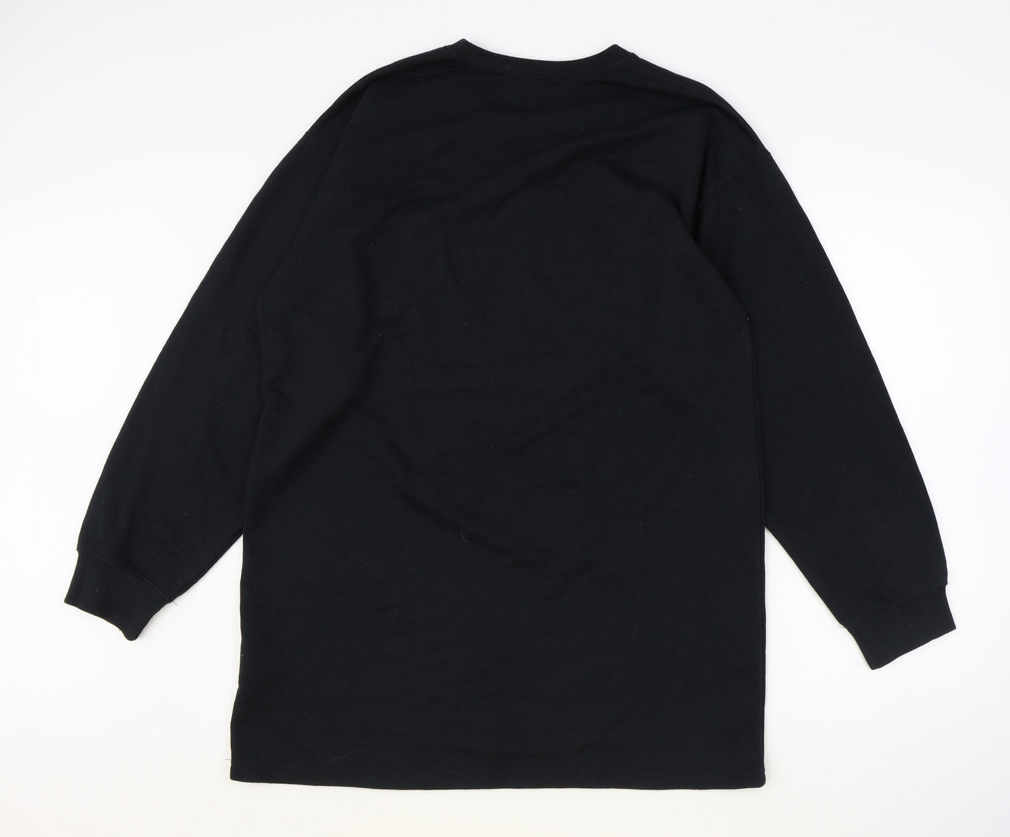 Boohoo Womens Black Polyester Pullover Sweatshirt Size S Pullover - Amore