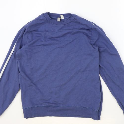 ASOS Womens Blue Cotton Pullover Sweatshirt Size 8 Pullover