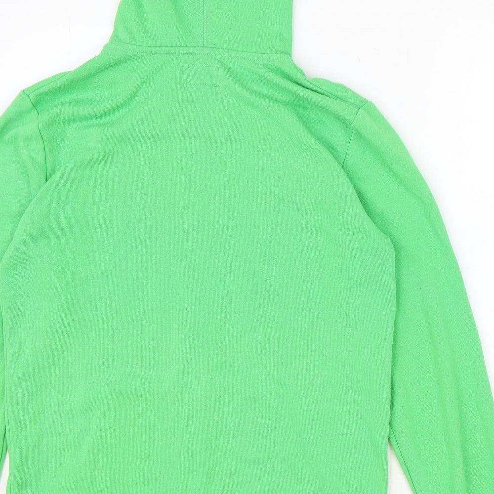Converse Girls Green Cotton Full Zip Hoodie Size XL Zip