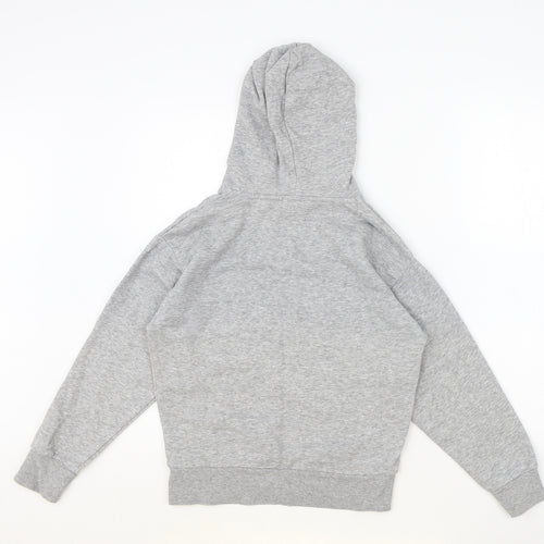 M&Co Girls Grey Cotton Pullover Hoodie Size 10 Years Pullover