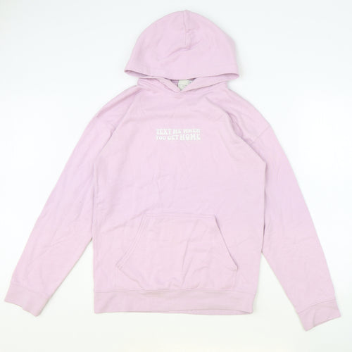 Skinny Dip Womens Pink Polyester Pullover Hoodie Size S Pullover