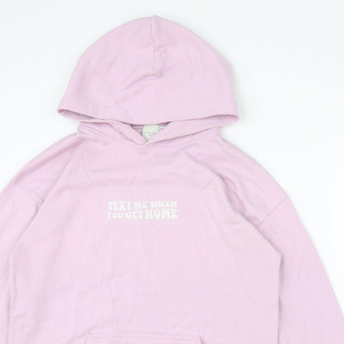 Skinny Dip Womens Pink Polyester Pullover Hoodie Size S Pullover