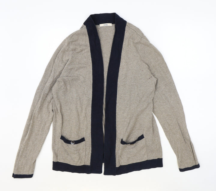 Marks and Spencer Womens Brown V-Neck Polyamide Cardigan Jumper Size 14