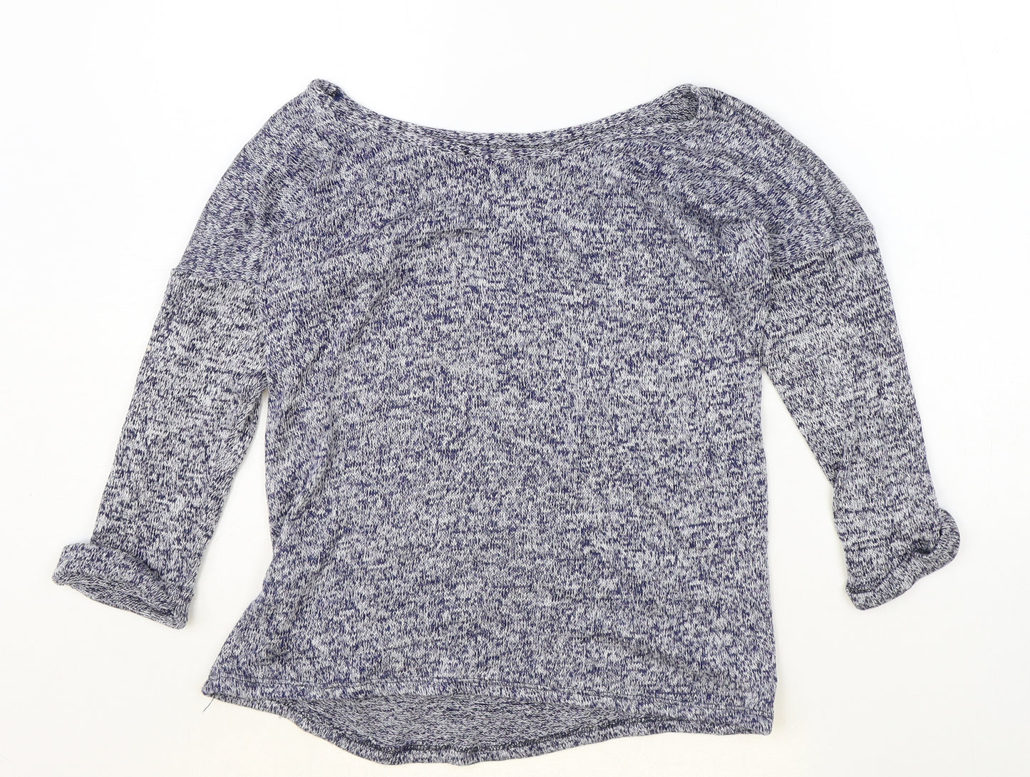 Atmosphere Womens Blue Round Neck Viscose Pullover Jumper Size 6