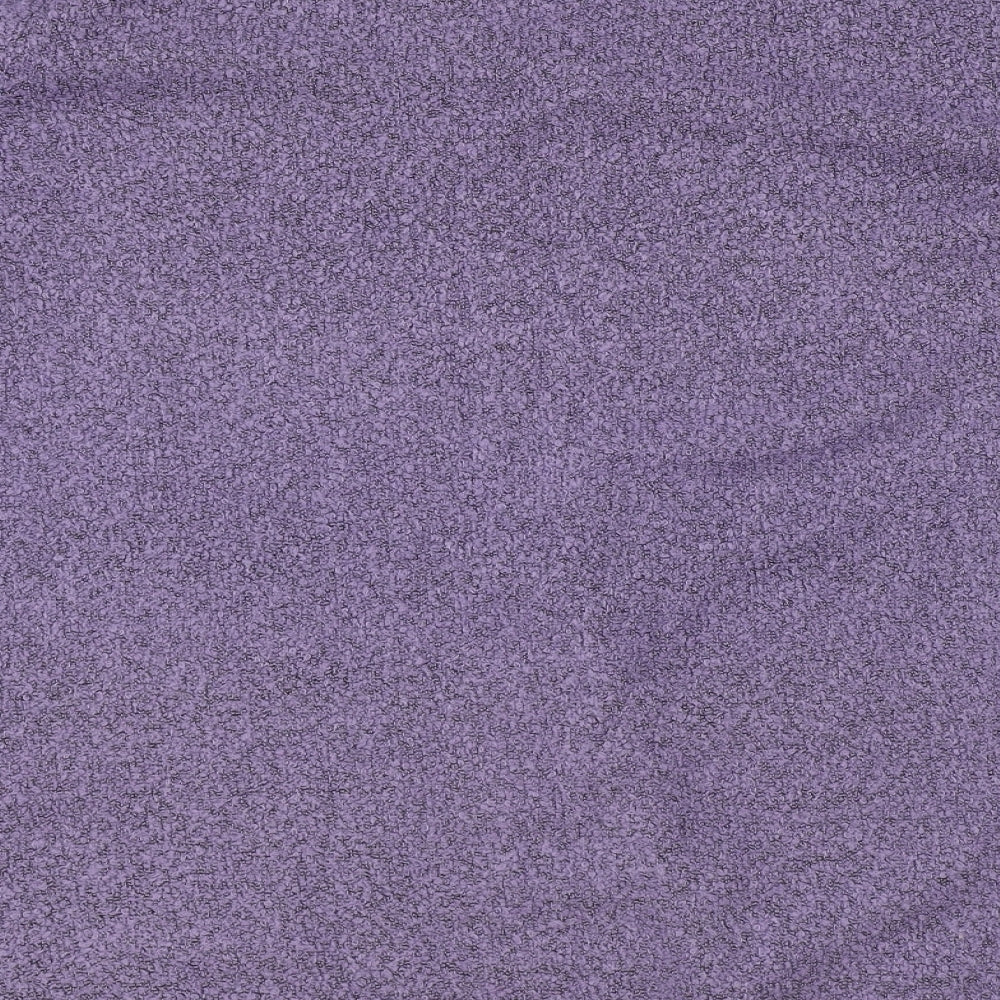 M&Co Womens Purple V-Neck Acrylic Pullover Jumper Size 24