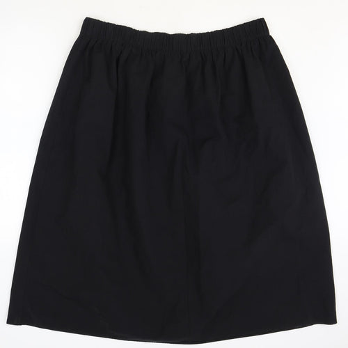Marks and Spencer Womens Black Cotton Straight & Pencil Skirt Size 20