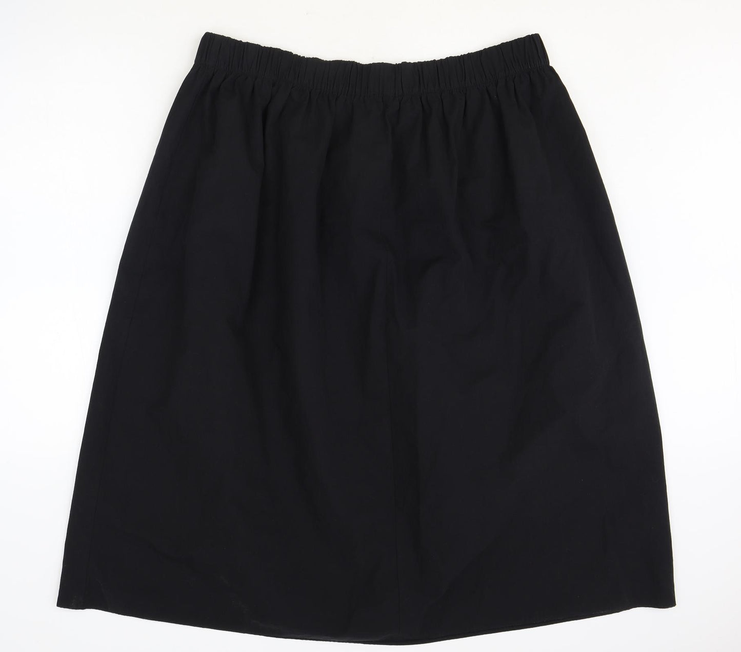 Marks and Spencer Womens Black Cotton Straight & Pencil Skirt Size 20