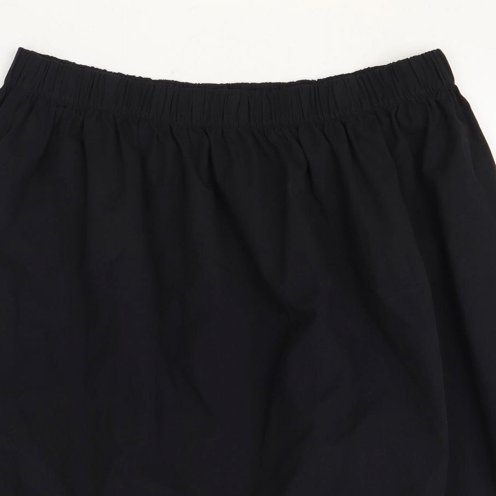 Marks and Spencer Womens Black Cotton Straight & Pencil Skirt Size 20