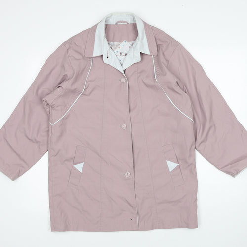 Klass Womens Pink Jacket Size 12 Button