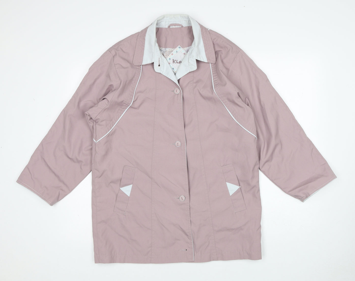 Klass Womens Pink Jacket Size 12 Button