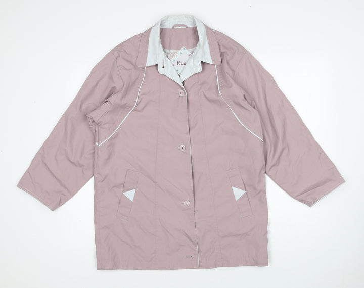 Klass Womens Pink Jacket Size 12 Button