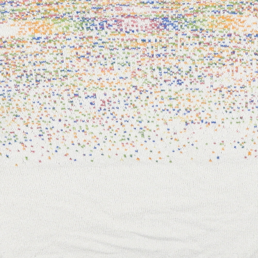 Zara Girls Multicoloured Round Neck Viscose Pullover Jumper Size 13-14 Years Pullover