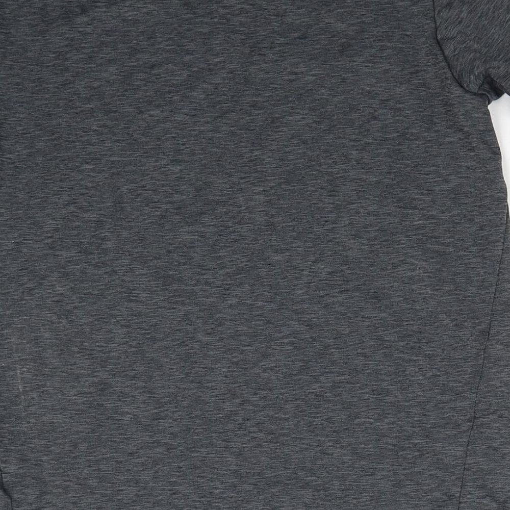 Nike Boys Grey Polyester Basic T-Shirt Size L Round Neck Pullover - Age 11-12
