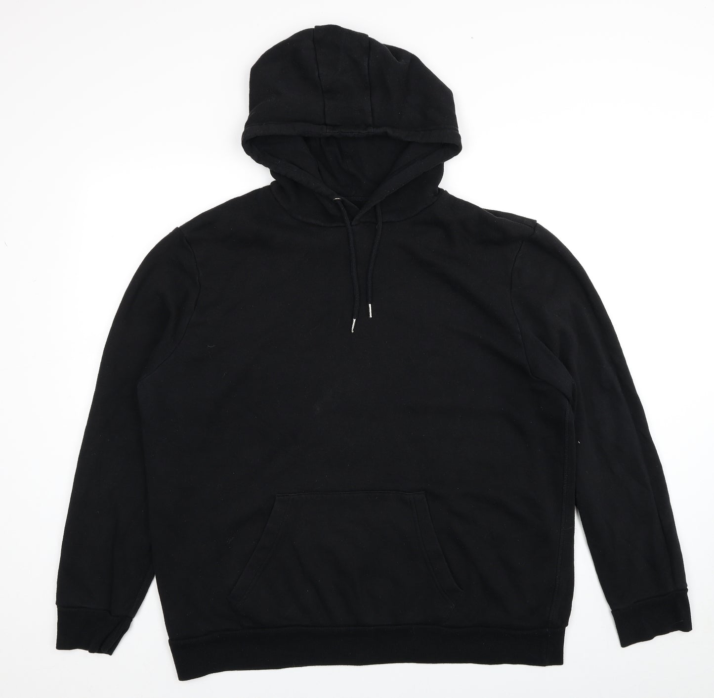 Primark Mens Black Cotton Pullover Hoodie Size 2XL