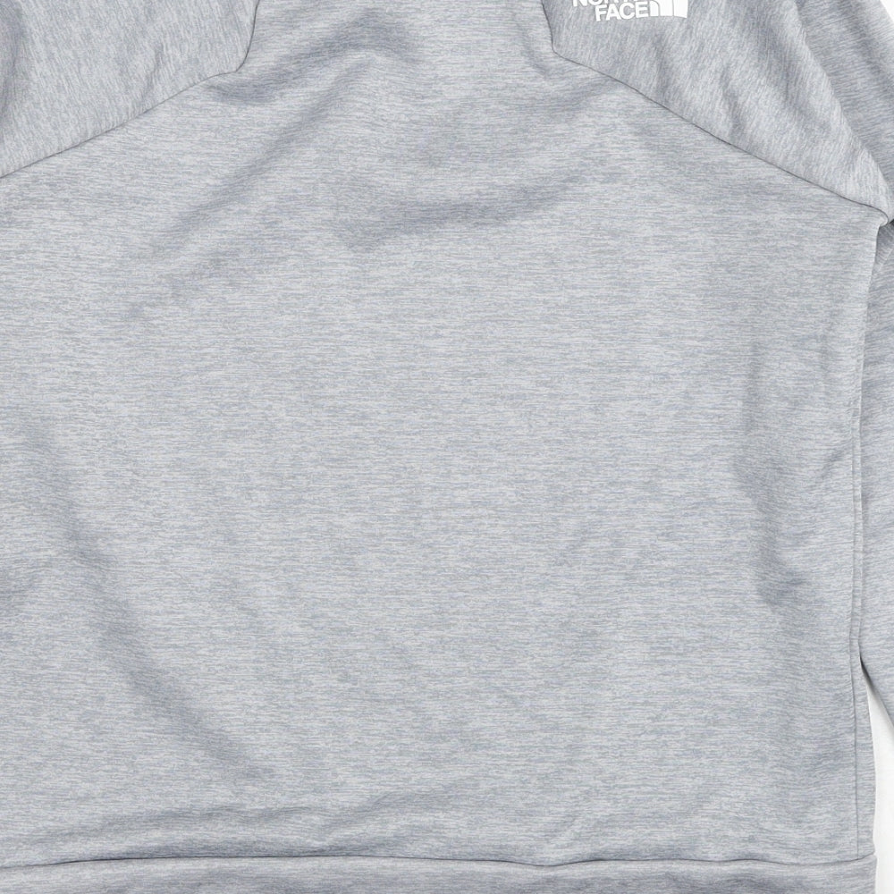 The North Face Boys Grey Polyester Pullover Sweatshirt Size XL Pullover