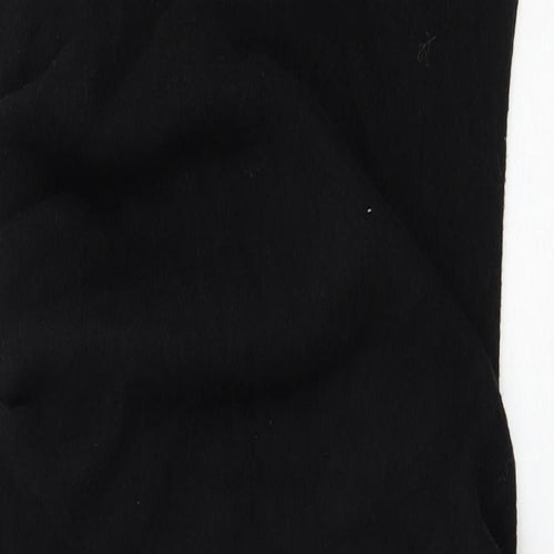 Zara Womens Black Polyester Pencil Dress Size M Mock Neck Pullover
