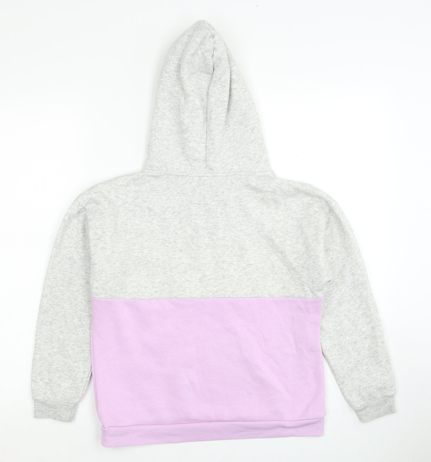 H&M Girls Multicoloured Cotton Pullover Hoodie Size 9-10 Years Pullover - Unicorn Lovely