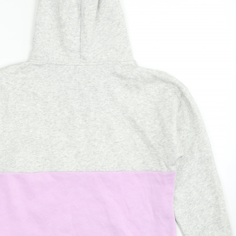 H&M Girls Multicoloured Cotton Pullover Hoodie Size 9-10 Years Pullover - Unicorn Lovely