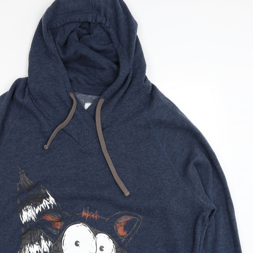 Clockhouse Womens Blue Cotton Pullover Hoodie Size 28 Pullover