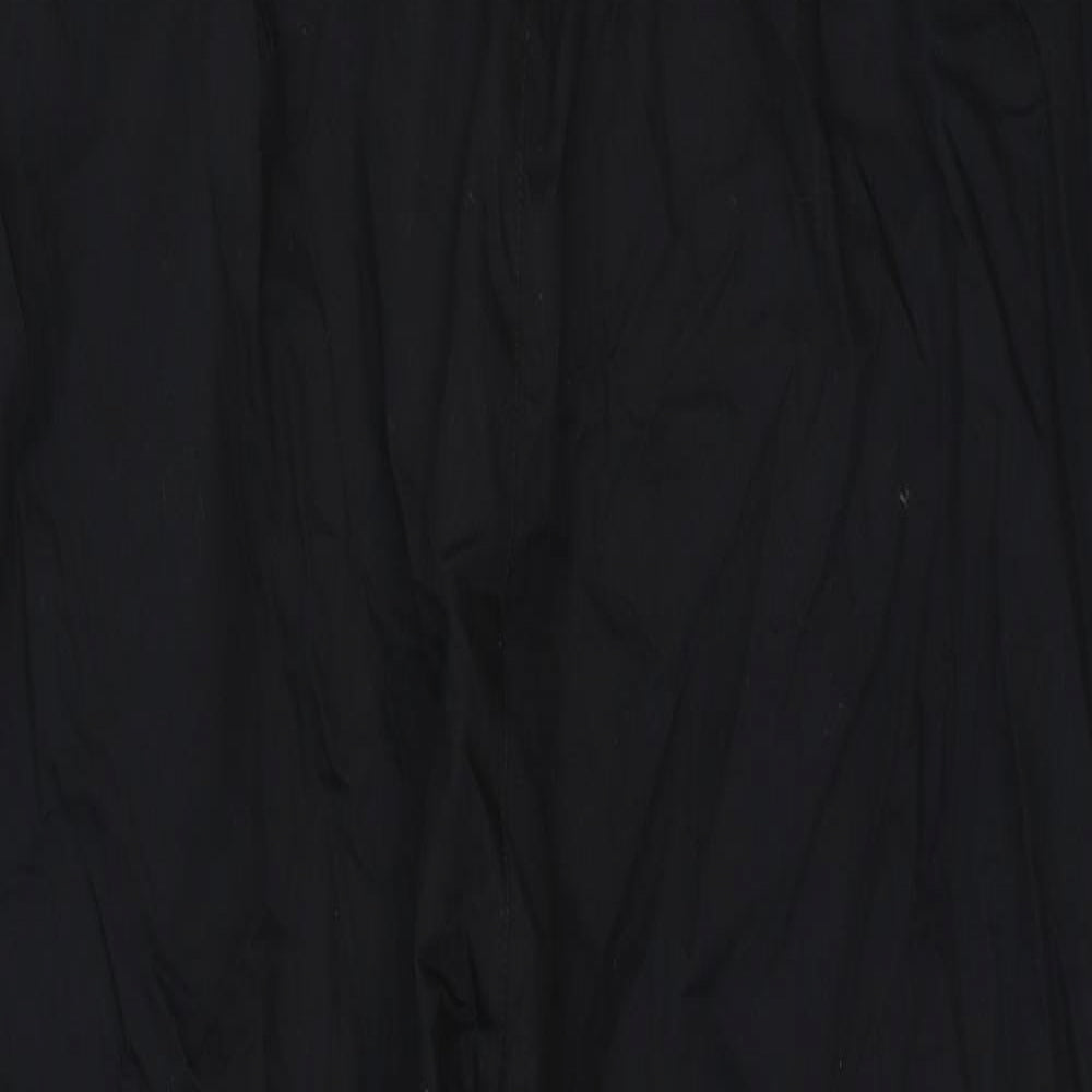 Zara Womens Black Polyester Cargo Trousers Size 2XL Regular Zip