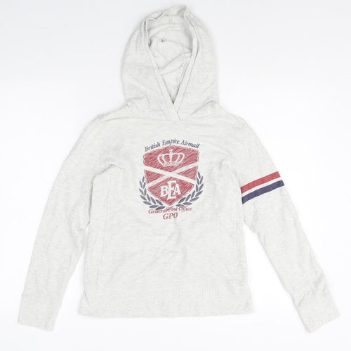 UT Womens Grey Polyester Pullover Hoodie Size M Pullover