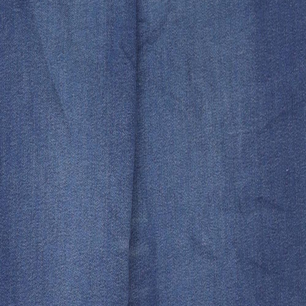 Marks and Spencer Womens Blue Cotton Jegging Leggings Size 16