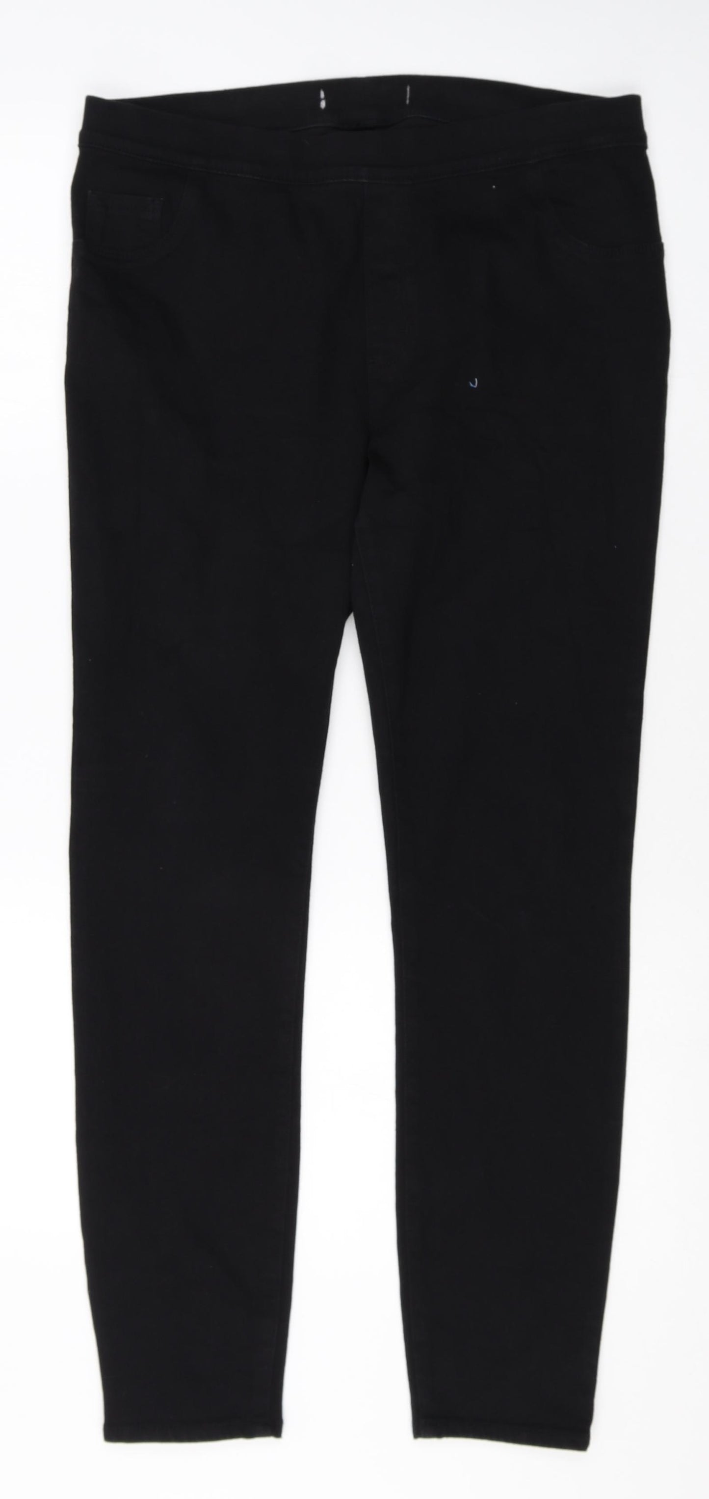 George Womens Black Cotton Jogger Leggings Size 14