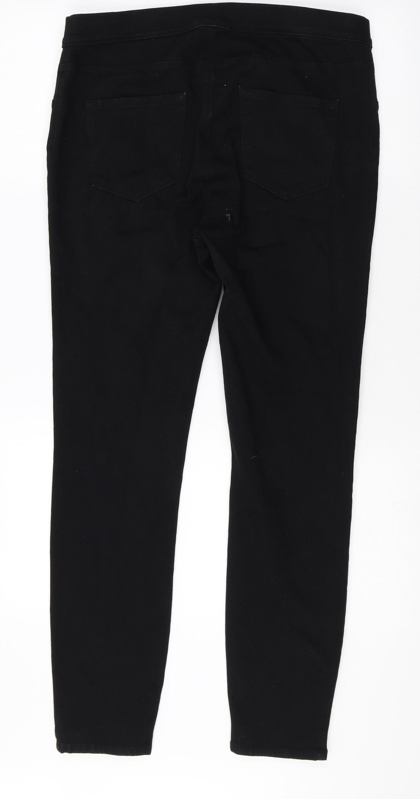 George Womens Black Cotton Jogger Leggings Size 14