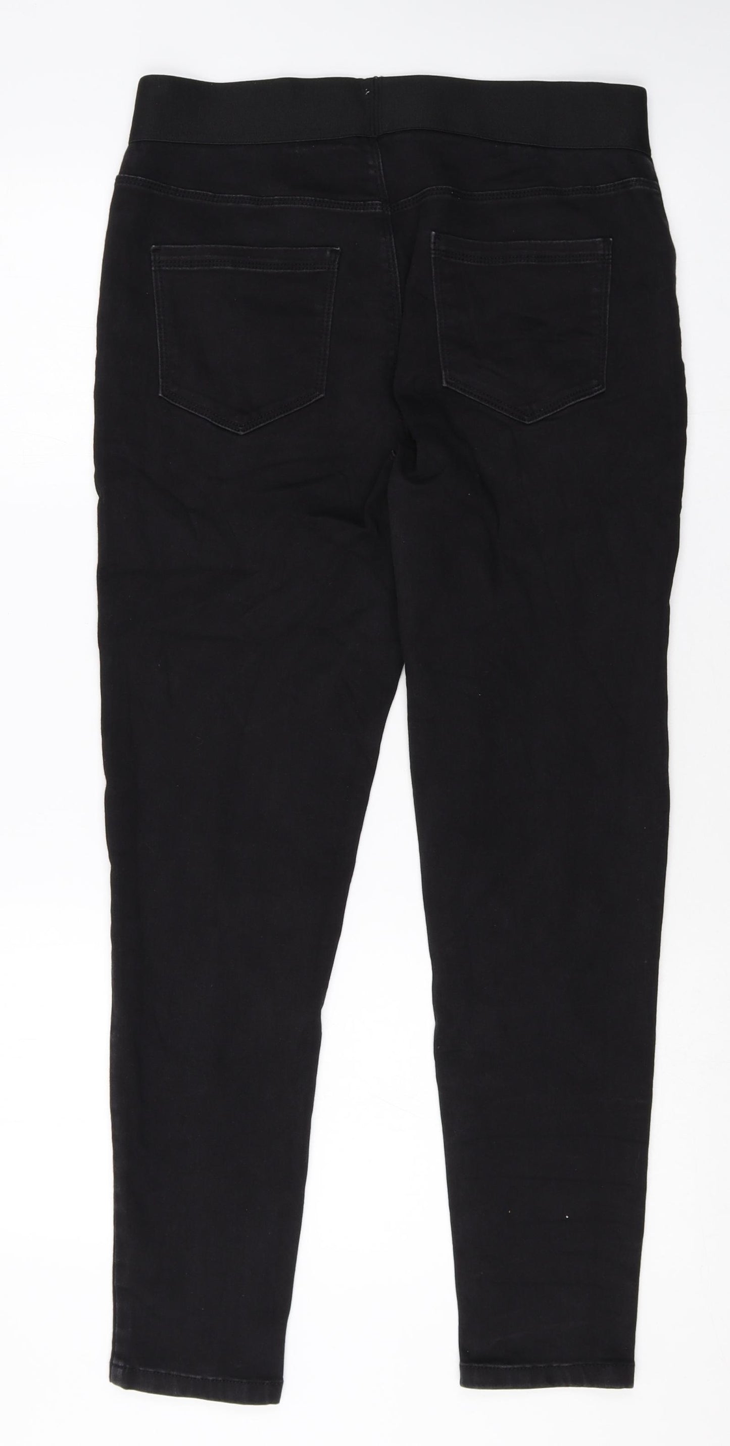 George Womens Black Cotton Jegging Leggings Size 14