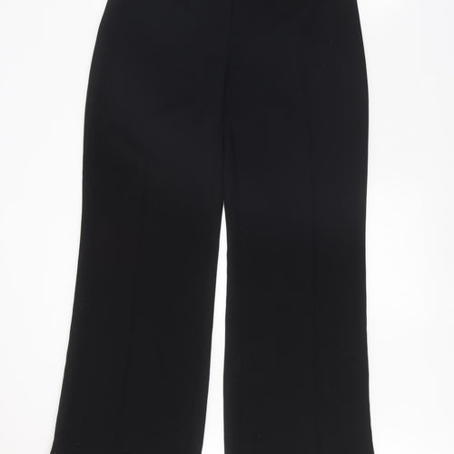 Principles Womens Black Polyester Trousers Size 10 Regular Zip