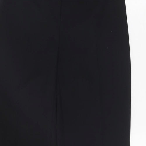 Principles Womens Black Polyester Trousers Size 10 Regular Zip