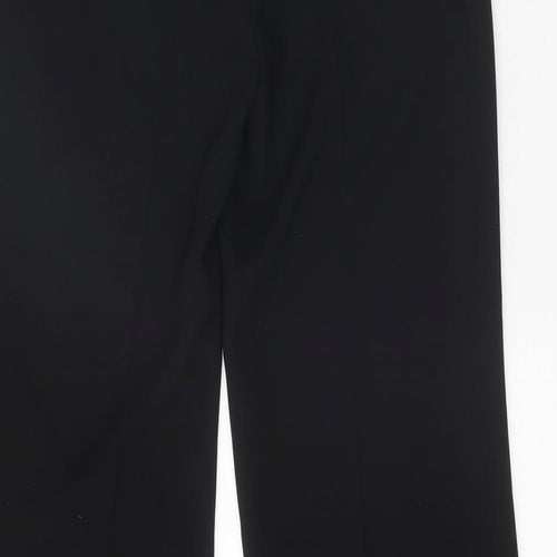 Principles Womens Black Polyester Trousers Size 10 Regular Zip