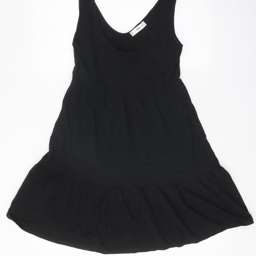 Mango Womens Black Polyester A-Line Size XS Round Neck Pullover