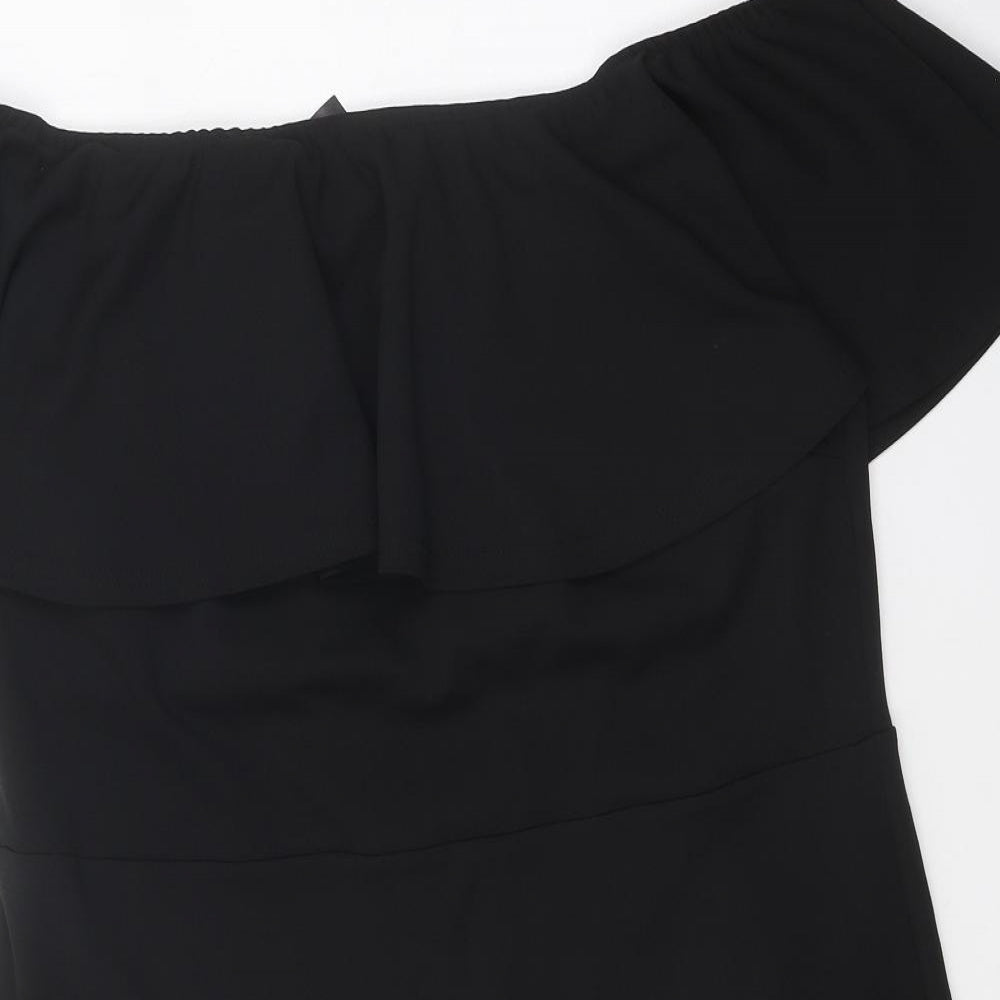 Atmosphere Womens Black Polyester Bodycon Size 20 Off the Shoulder Pullover - Bardot