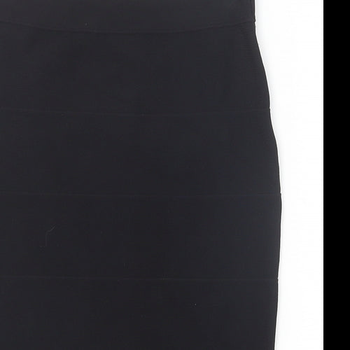 Romeo & Juliet Couture Womens Black Viscose Straight & Pencil Skirt Size 10