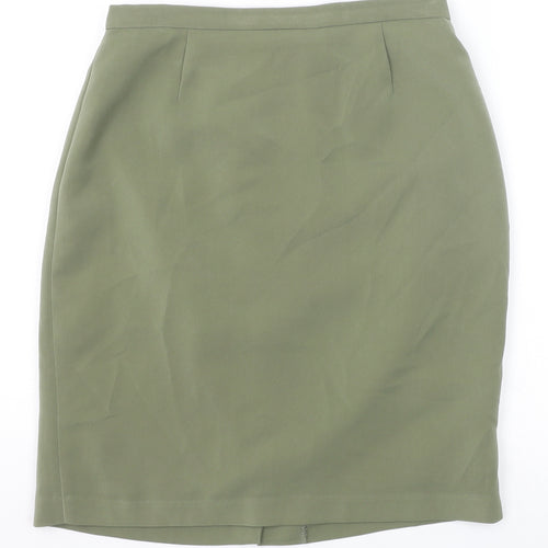 Fairweather Womens Green Polyester Straight & Pencil Skirt Size 10 Zip