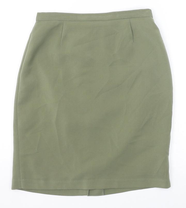 Fairweather Womens Green Polyester Straight & Pencil Skirt Size 10 Zip
