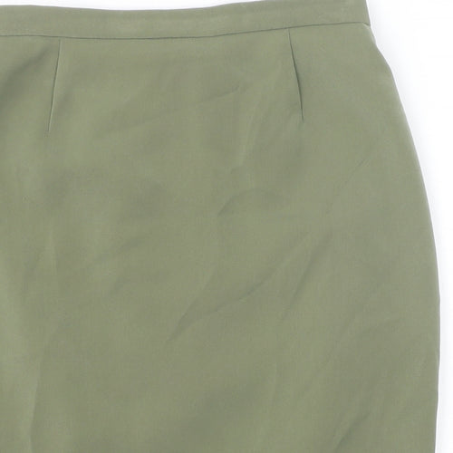 Fairweather Womens Green Polyester Straight & Pencil Skirt Size 10 Zip