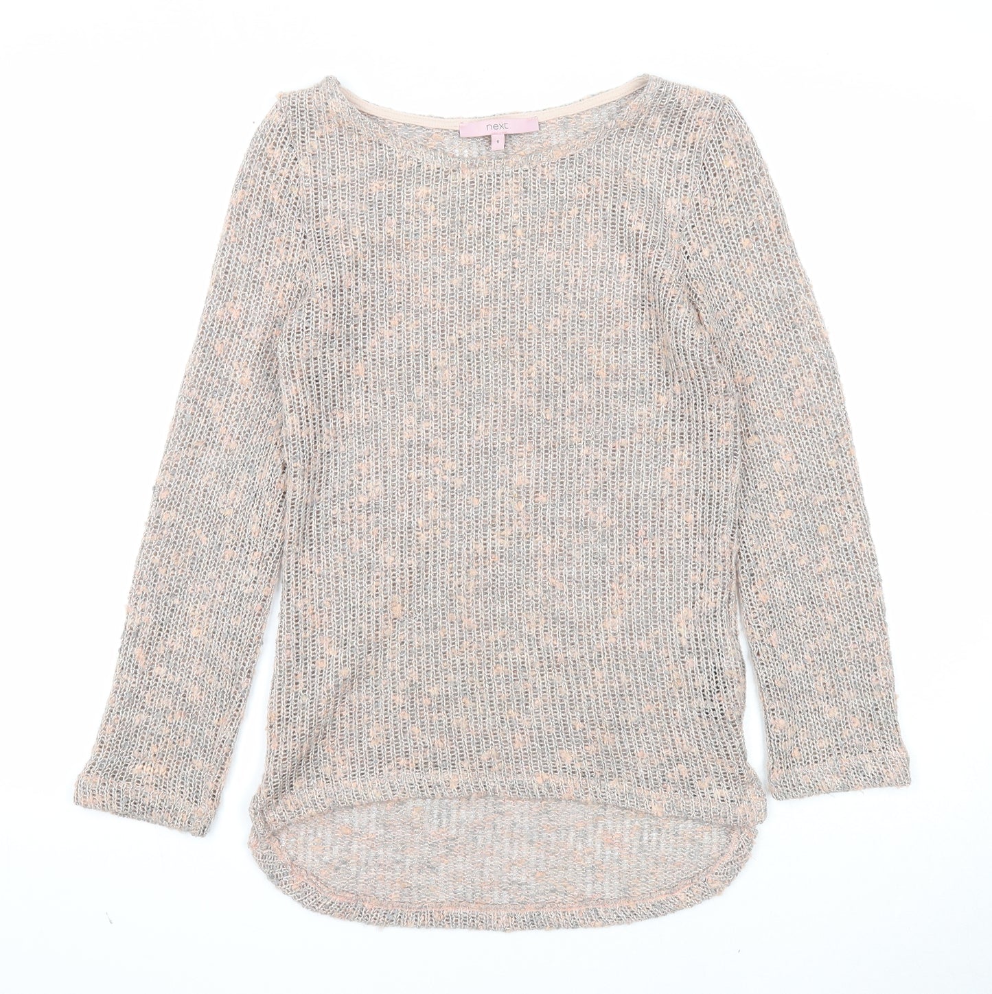NEXT Womens Pink Round Neck Acrylic Pullover Jumper Size 6