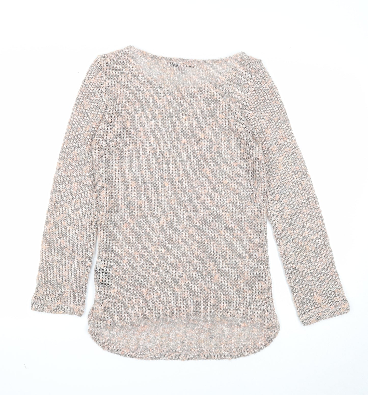 NEXT Womens Pink Round Neck Acrylic Pullover Jumper Size 6