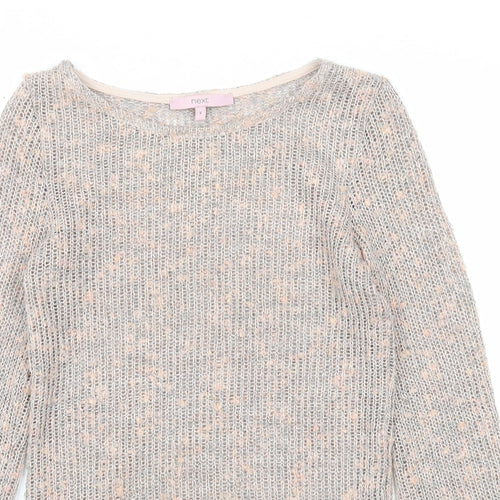 NEXT Womens Pink Round Neck Acrylic Pullover Jumper Size 6