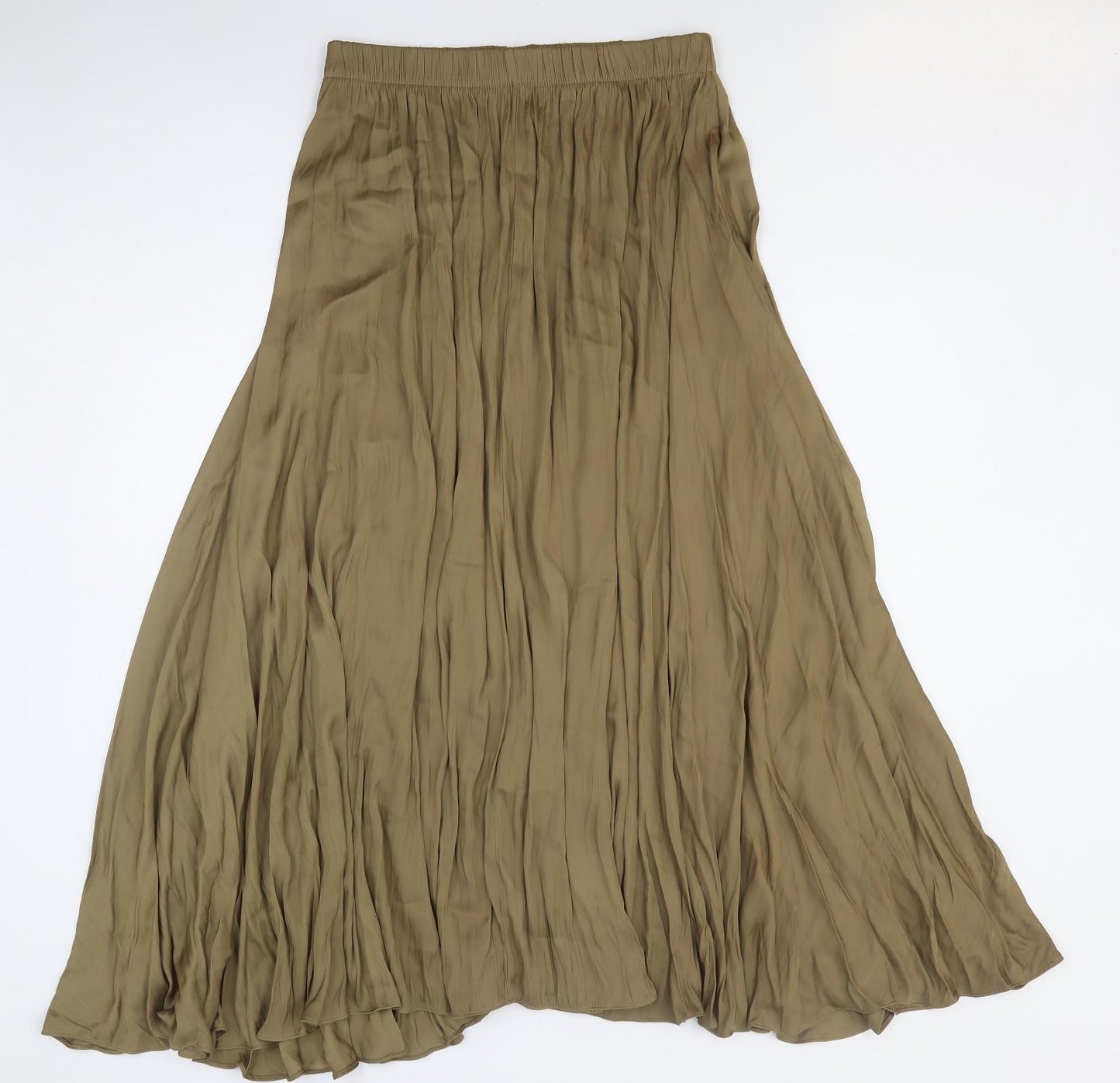 Zara Womens Brown Polyester Peasant Skirt Size XS