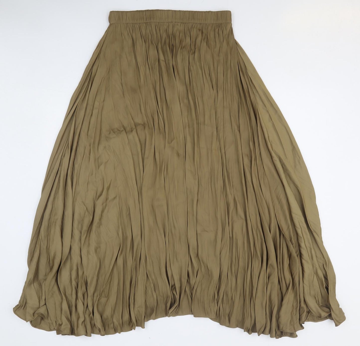 Zara Womens Brown Polyester Peasant Skirt Size XS
