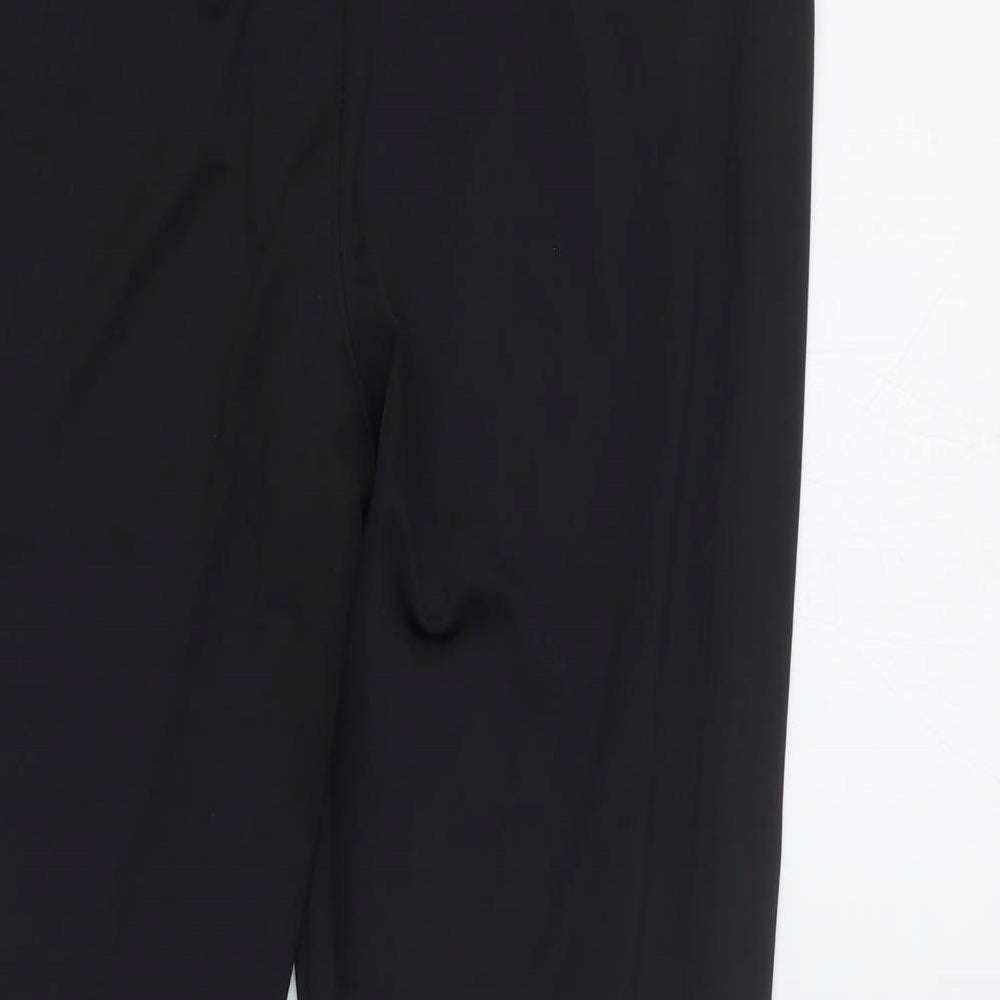 Workout Womens Black Polyester Jogger Leggings Size 16