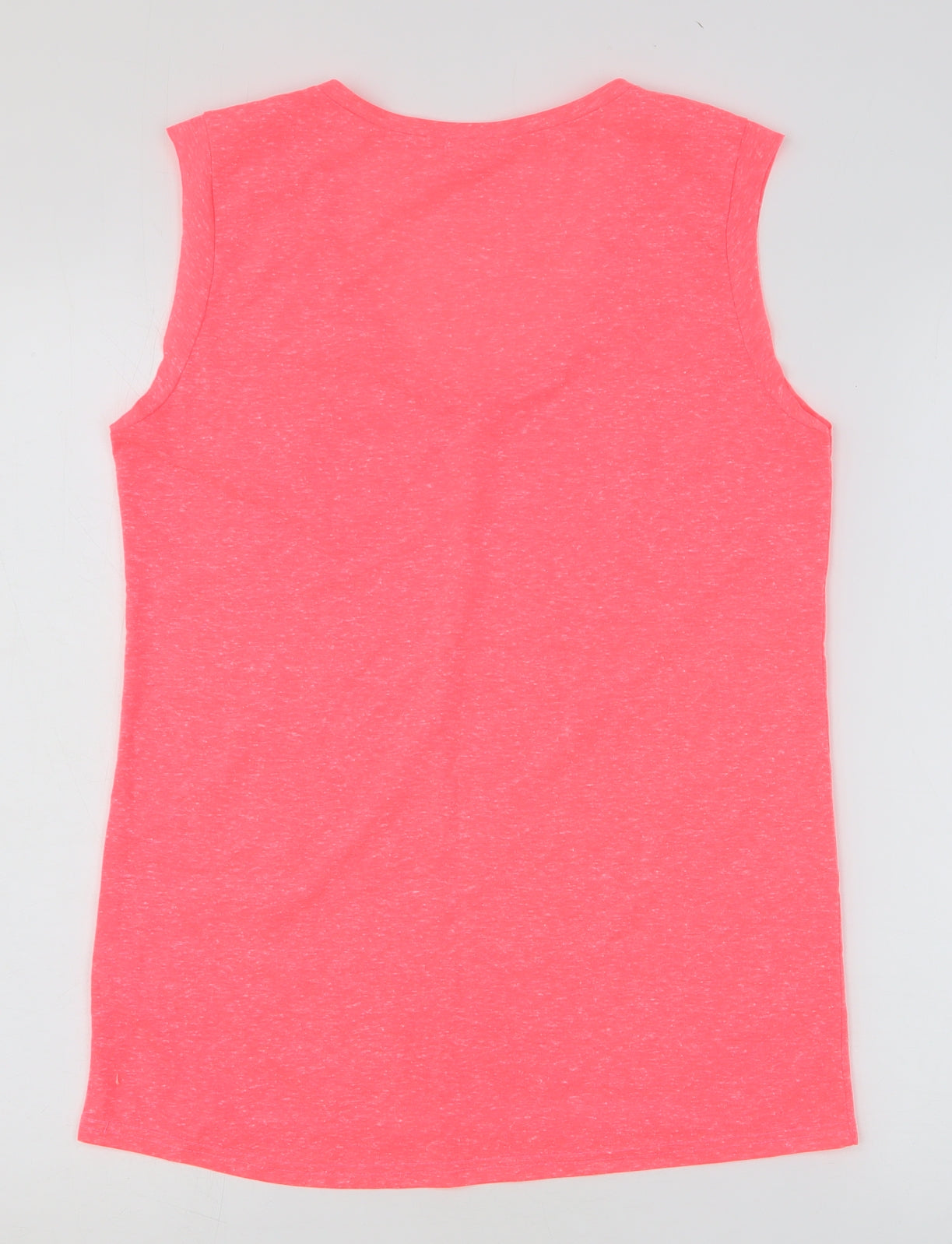 River Island Womens Pink Polyester Basic Tank Size 8 V-Neck